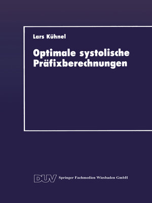 cover image of Optimale systolische Präfixberechnungen